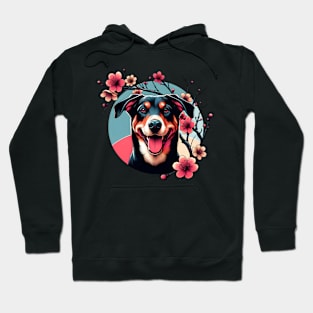 Transylvanian Hound Welcomes Spring with Cherry Blossoms Hoodie